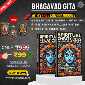 Spriritual Cheat Codes: Bhagavad Gita For GenZ + FREE Krishna Goodies!